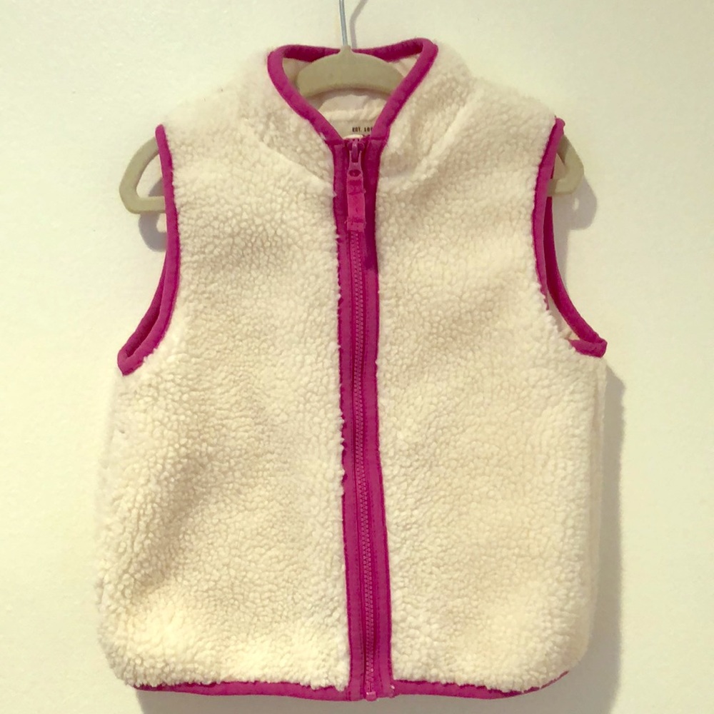 Cream Oshkosh B’gosh fleece vest